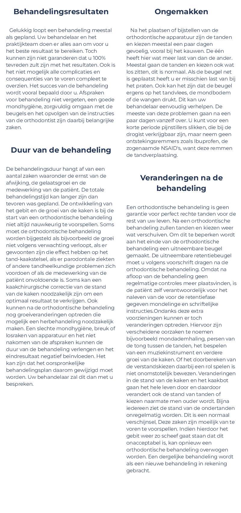 Informatieve afbeelding die de risico's en voordelen van orthodontische behandelingen, zoals aligners en beugels, uitlegt