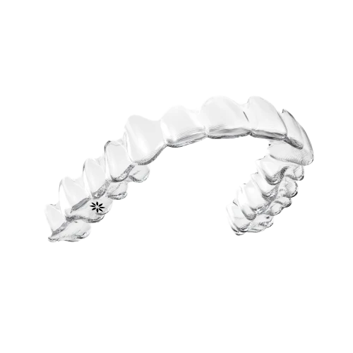 Orthodontie afbeelding Invisalign aligner transparant 3D-weergave | Assen