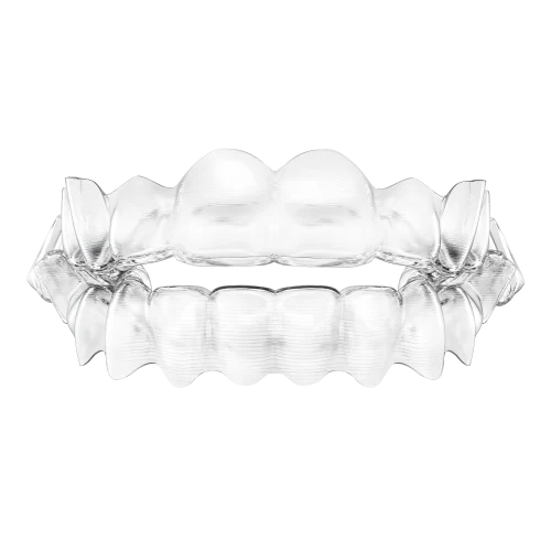 Orthodontie afbeelding Invisalign aligner transparant 3D-weergave